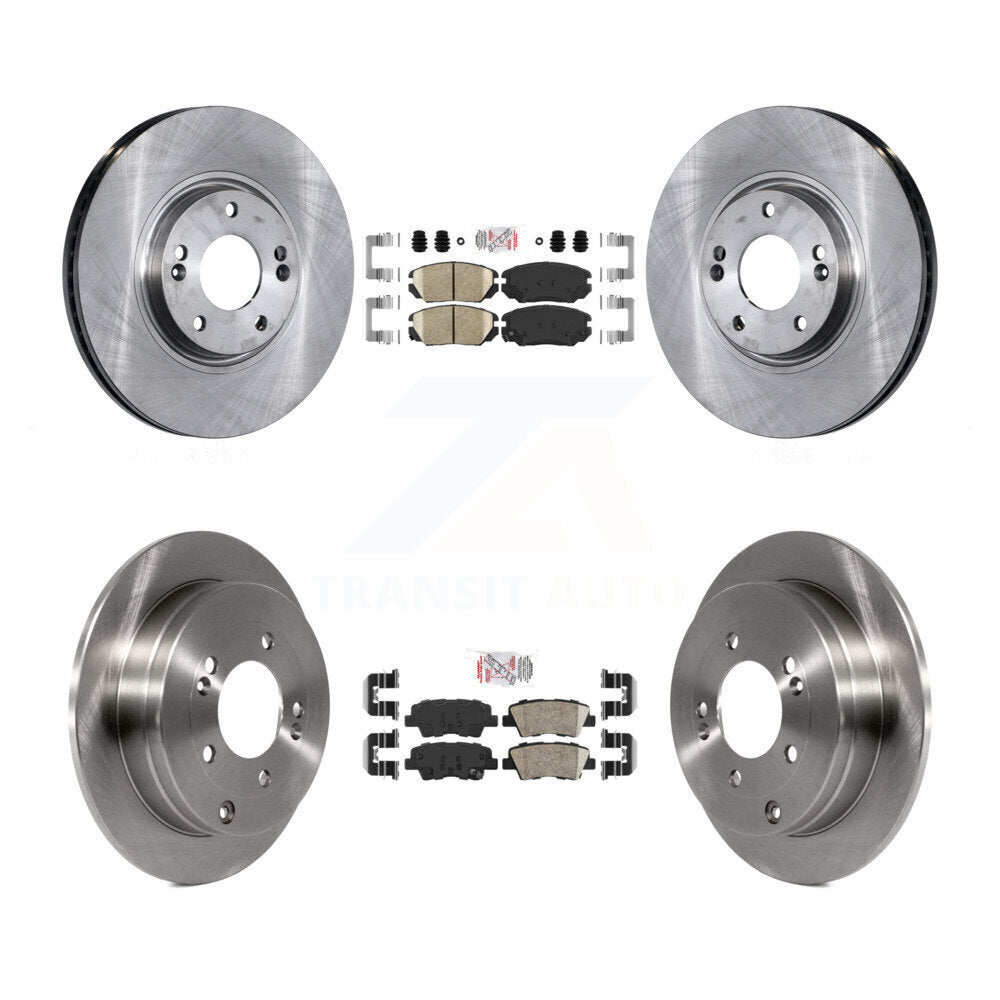 Front Rear Ceramic Pads And Disc Brake Rotors Kit For 2010 Hyundai Azera To 07 06 09 K8A-107443