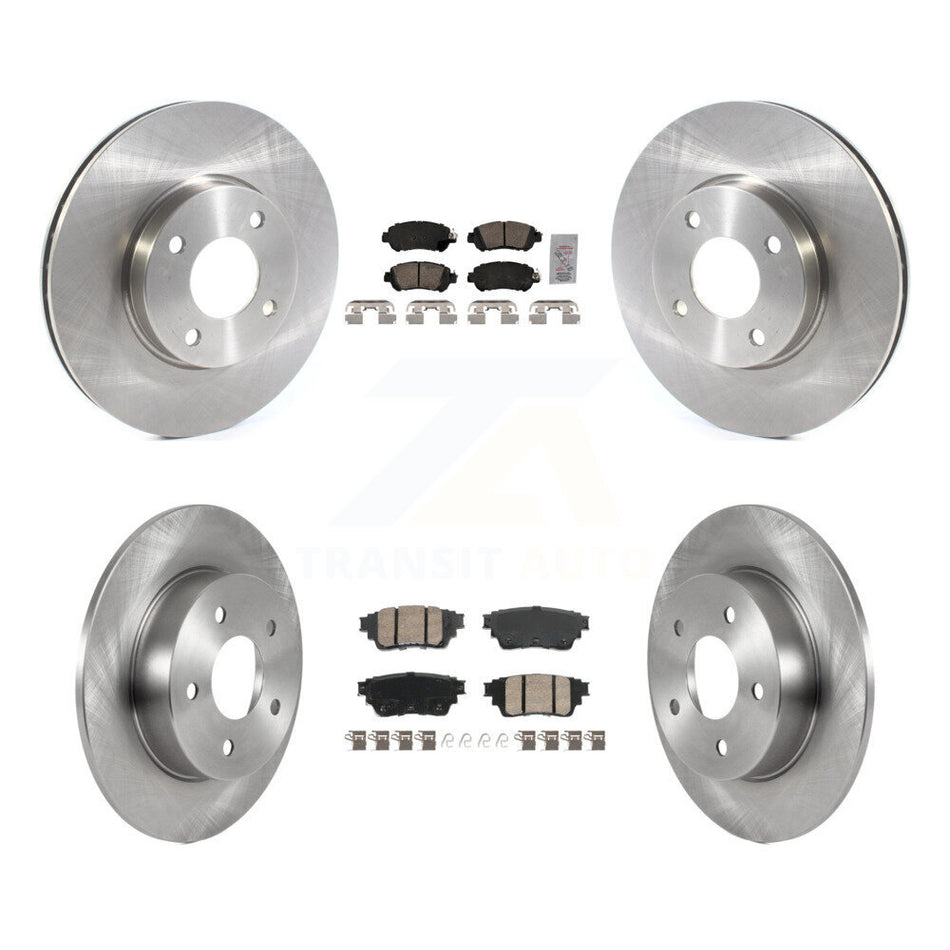 Front Rear Ceramic Pad Brake Rotor Kit For 2021-2023 Nissan Kicks S with Drum rear brakes K8A-107444