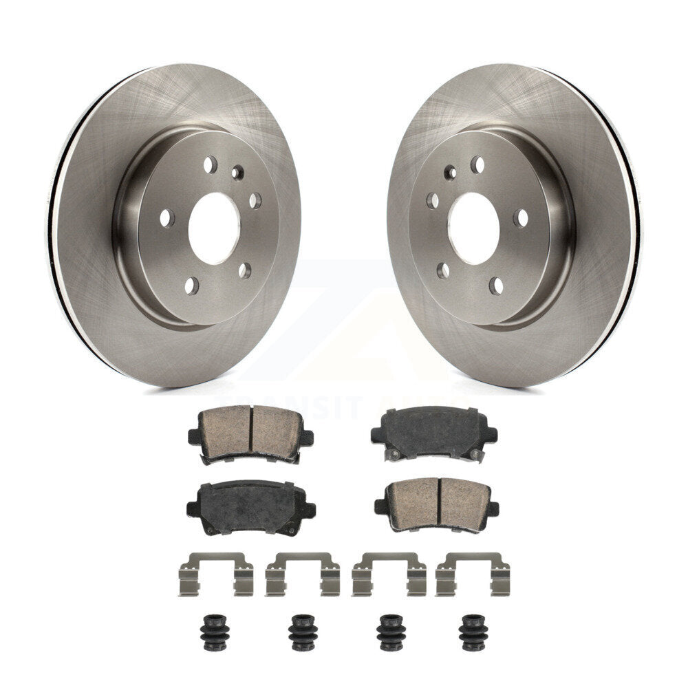 Rear Brake Rotor Ceramic Pad Kit For Chevrolet Buick Malibu Impala LaCrosse Regal XTS 9-5 K8A-107445