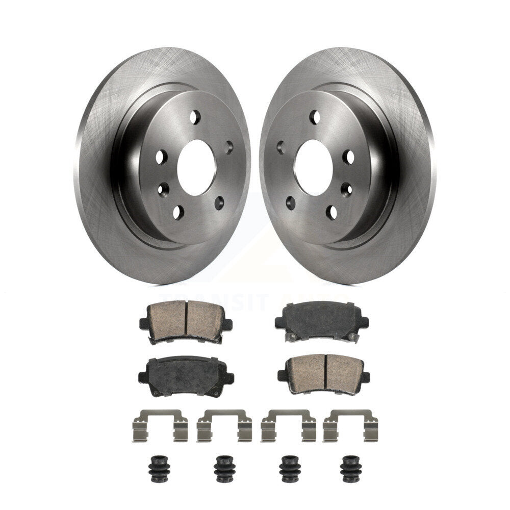 Rear Disc Brake Rotor & Ceramic Pad Kit For Chevrolet Malibu Buick Regal LaCrosse Limited K8A-107446