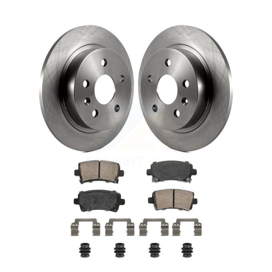 Rear Disc Brake Rotor & Ceramic Pad Kit For Chevrolet Malibu Buick Regal LaCrosse Limited K8A-107446