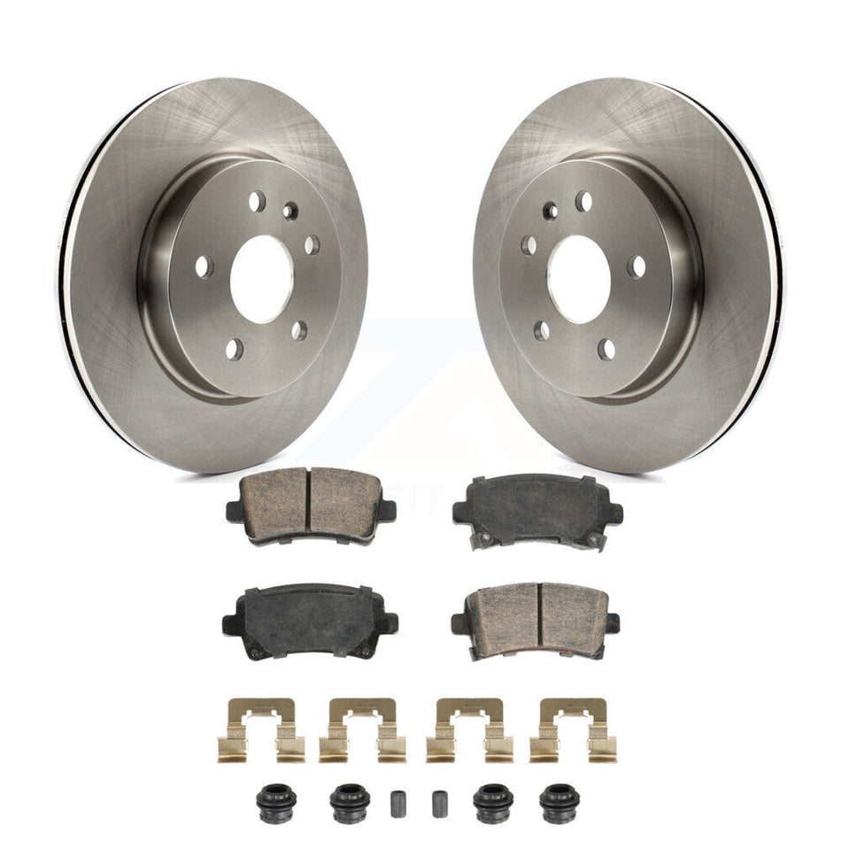 Rear Disc Brake Rotors Ceramic Pad Kit For Buick Chevrolet Malibu LaCrosse Regal Saab 9-5 K8A-107447
