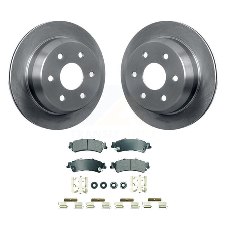 Rear Brake Rotor Semi-Metallic Pad Kit For Chevrolet GMC Silverado 1500 Sierra Classic XL K8A-107449