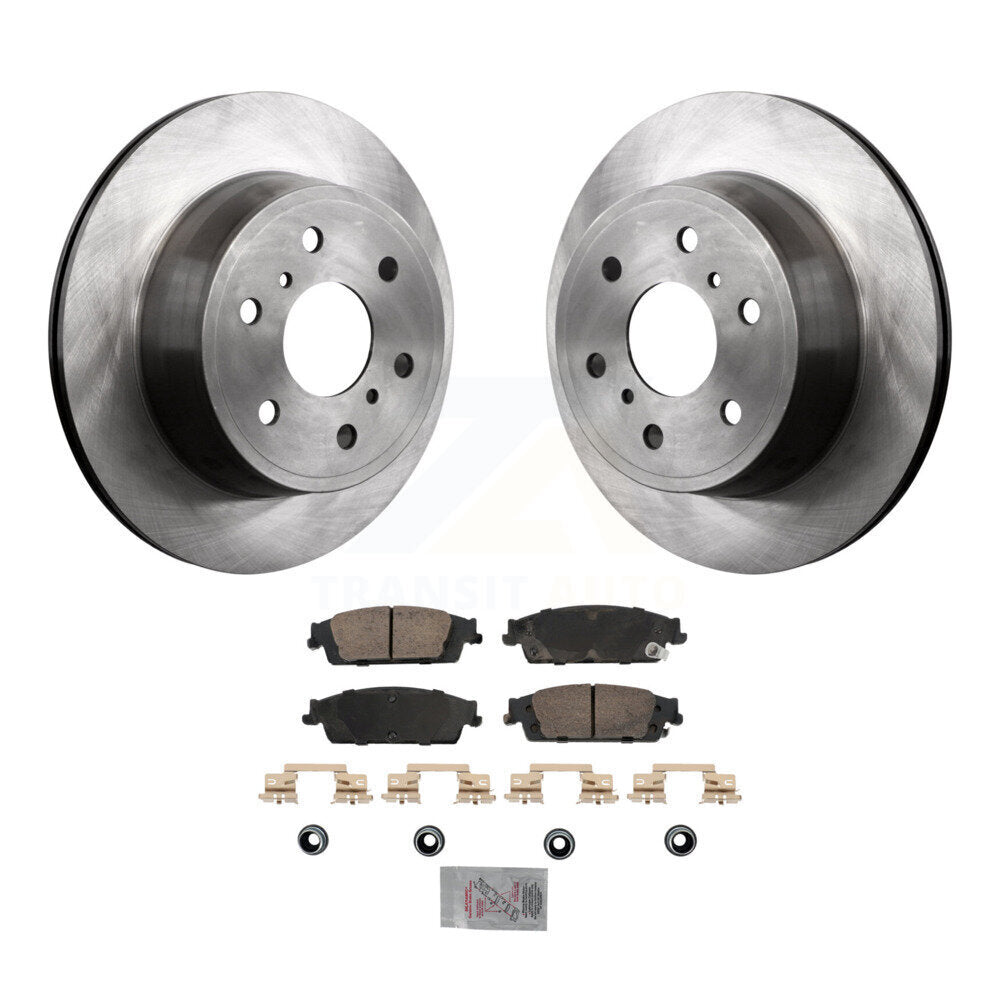 Rear Brake Rotor & Ceramic Pad Kit For Chevrolet GMC Silverado 1500 Sierra Tahoe Yukon XL K8A-107452
