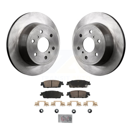 Rear Brake Rotor & Ceramic Pad Kit For Chevrolet GMC Silverado 1500 Sierra Tahoe Yukon XL K8A-107452