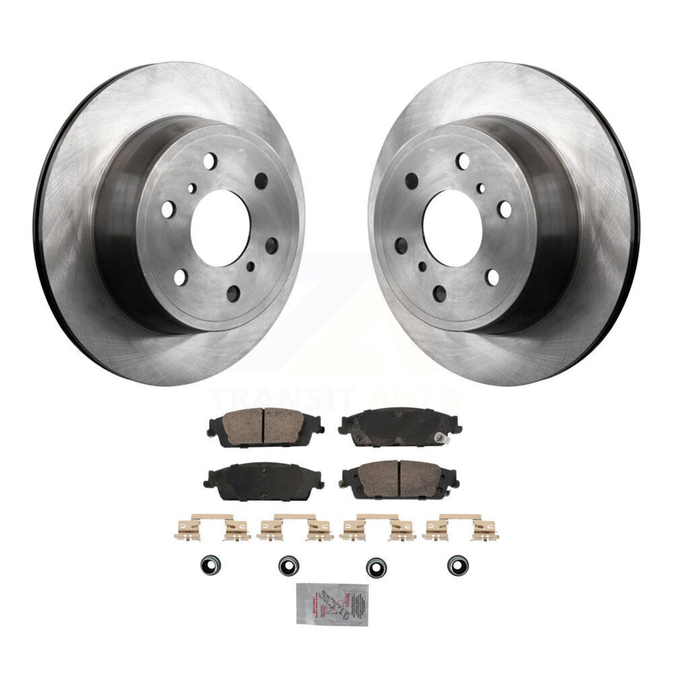 Rear Brake Rotor & Ceramic Pad Kit For Chevrolet GMC Silverado 1500 Sierra Tahoe Yukon XL K8A-107452