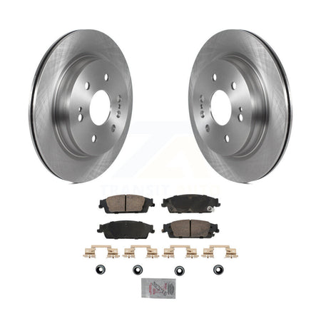 Rear Brake Rotors Ceramic Pad Kit For 2019 Chevrolet Silverado 1500 LD GMC Sierra Limited K8A-107454