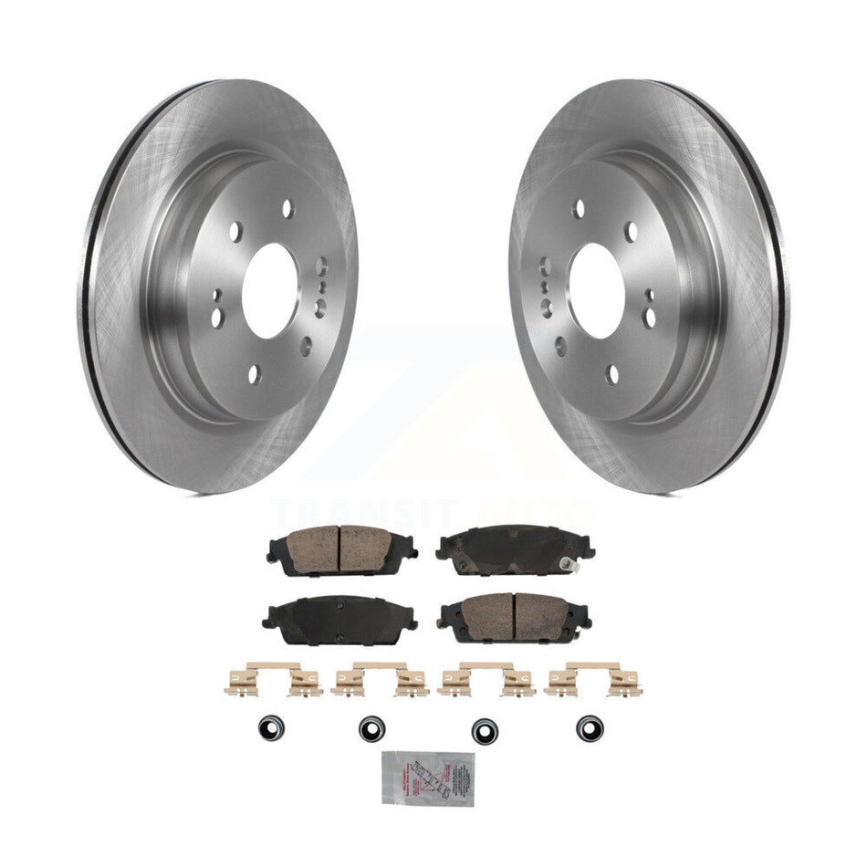 Rear Brake Rotors Ceramic Pad Kit For 2019 Chevrolet Silverado 1500 LD GMC Sierra Limited K8A-107454