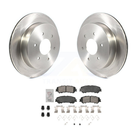 Rear Disc Brake Rotors And Ceramic Pads Kit For 2017-2023 Nissan TITAN K8A-107457