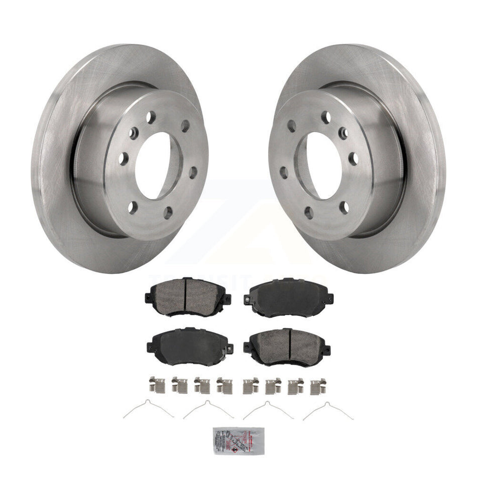 Rear Brake Rotors Semi-Metallic Pad Kit For Mercedes-Benz Sprinter 2500 3500 Freightliner K8A-107460
