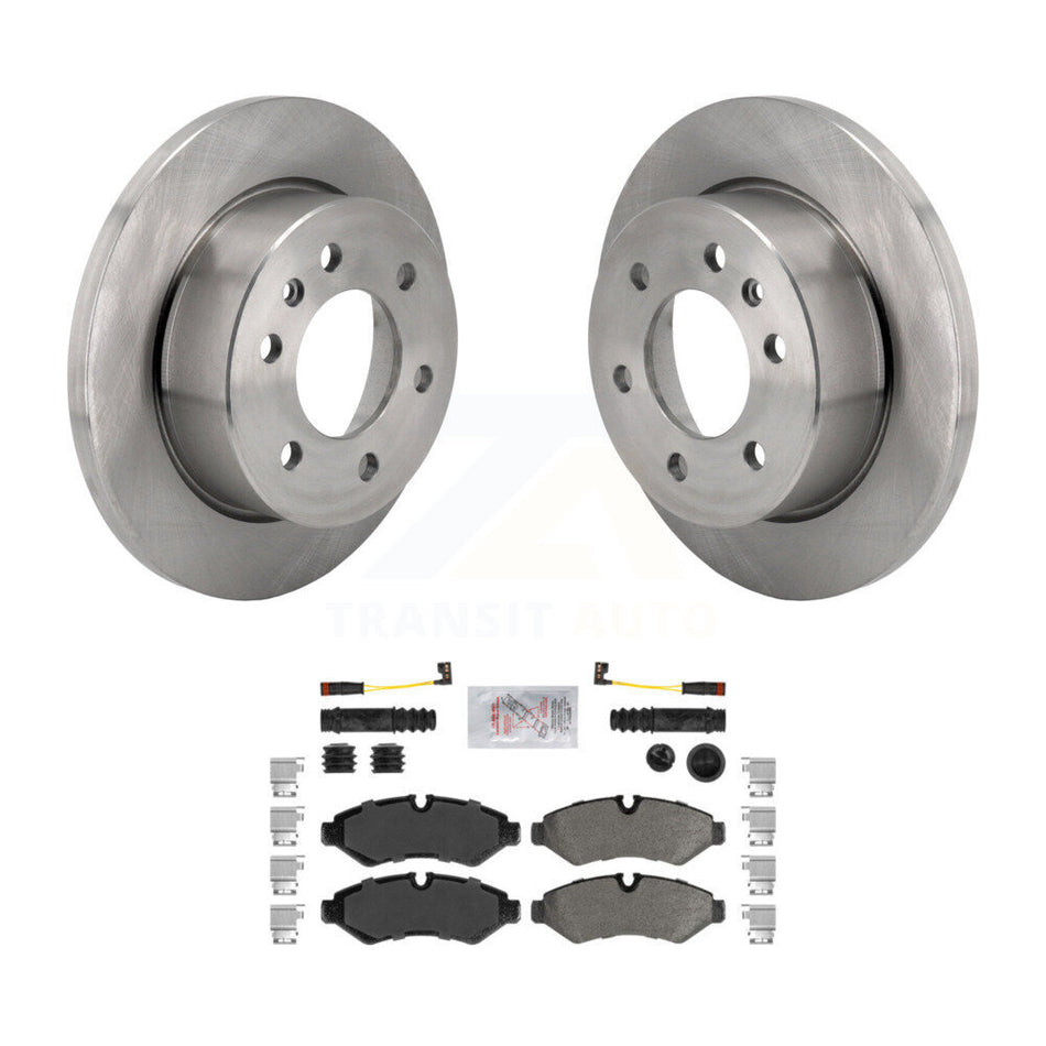Rear Brake Rotors Semi-Metallic Pad Kit For Mercedes-Benz Sprinter 2500 3500 Freightliner K8A-107462