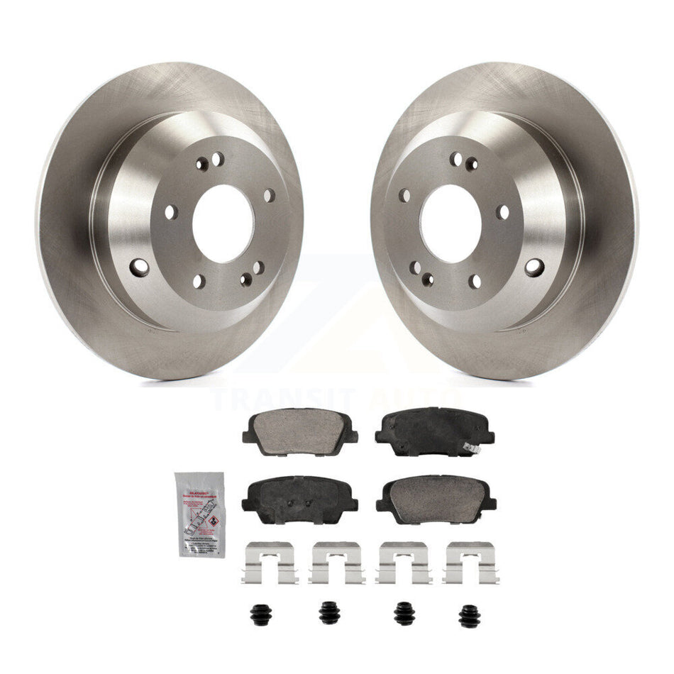 Rear Disc Brake Rotors And Ceramic Pads Kit For Hyundai Santa Fe Sport Kia Sorento XL K8A-107467