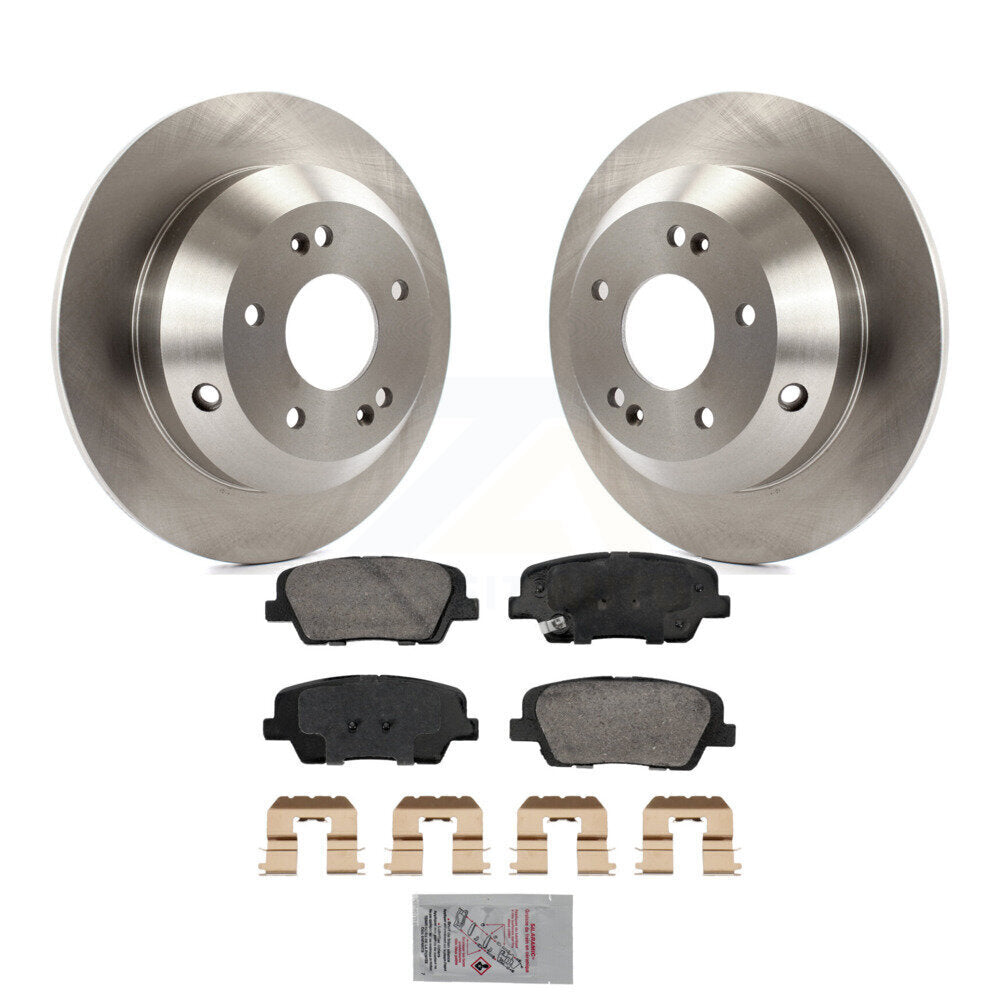 Rear Disc Brake Rotors And Ceramic Pads Kit For Hyundai Santa Fe Sport Kia Sorento XL K8A-107468