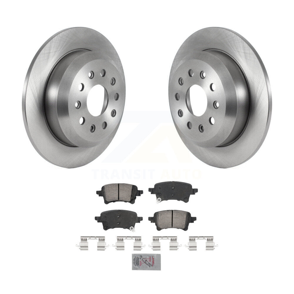 Rear Disc Brake Rotors And Ceramic Pads Kit For Jeep Wrangler K8A-107473