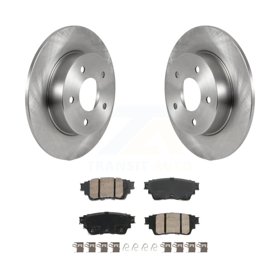 Rear Disc Brake Rotors And Ceramic Pads Kit For Nissan Kicks Altima K8A-107475