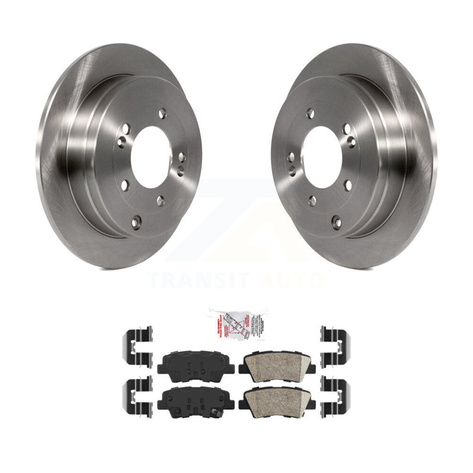 Rear Disc Brake Rotors And Ceramic Pads Kit For 2010 Hyundai Azera To 07 06 09 K8A-107485
