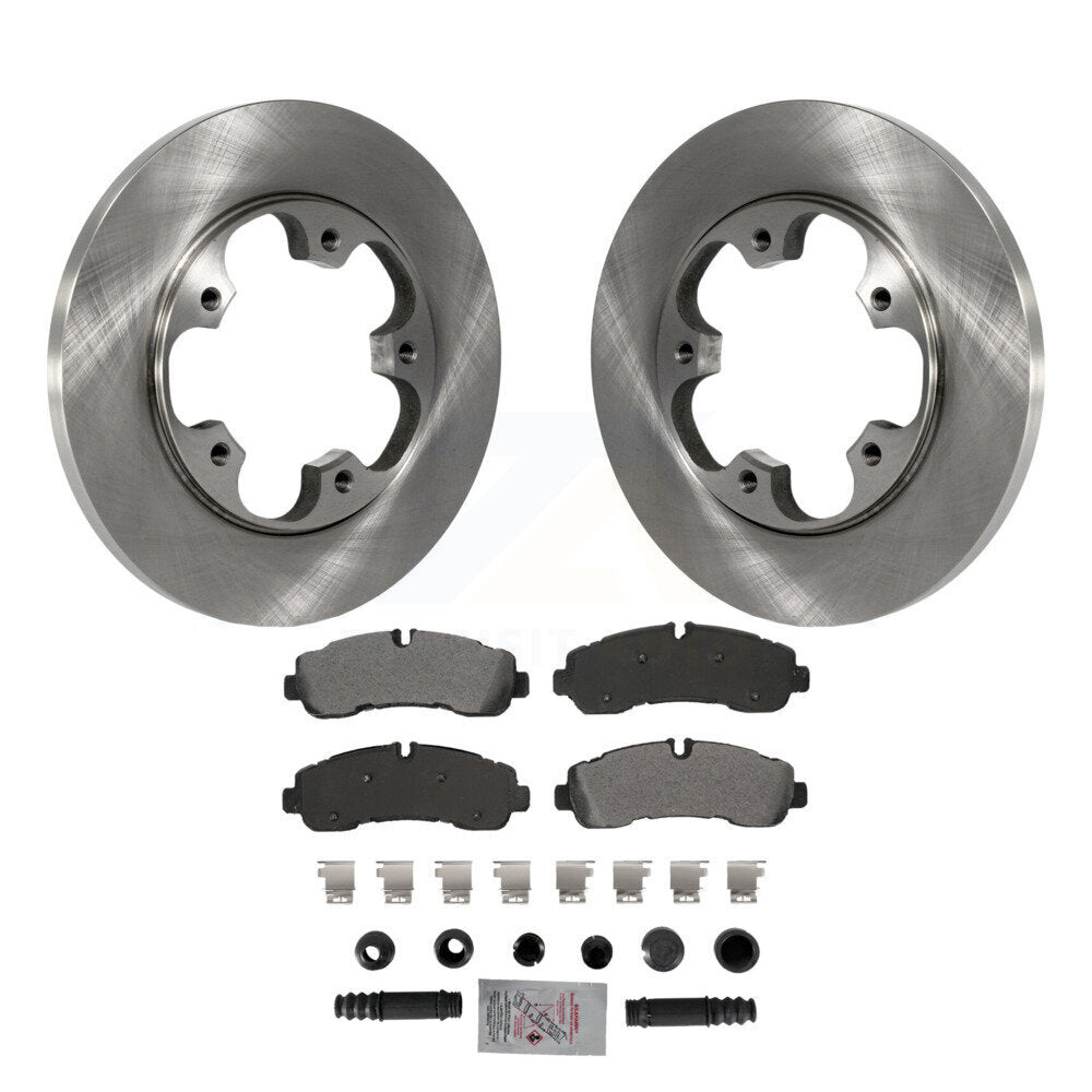Rear Brake Rotor & Semi-Metallic Pad Kit For 20-21 Ford Transit-350 AWD With 5 Lug Wheels K8A-107487