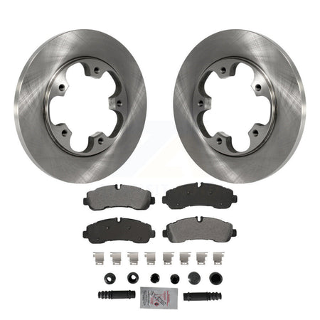 Rear Brake Rotor & Semi-Metallic Pad Kit For 20-21 Ford Transit-350 AWD With 5 Lug Wheels K8A-107487