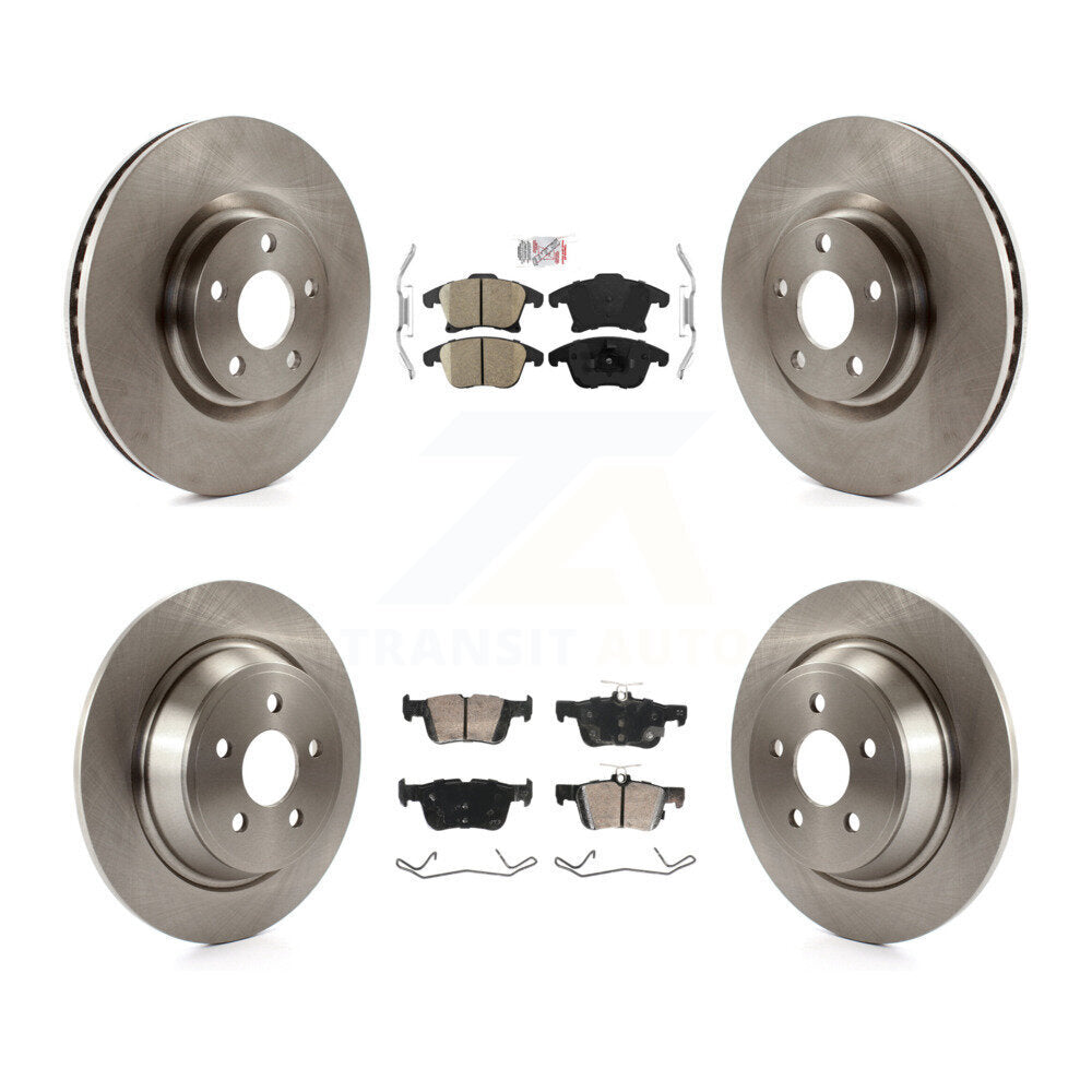 Front Rear Ceramic Pad & Disc Brake Rotors Kit For 2019-2020 Ford Police Responder Hybrid K8A-107519