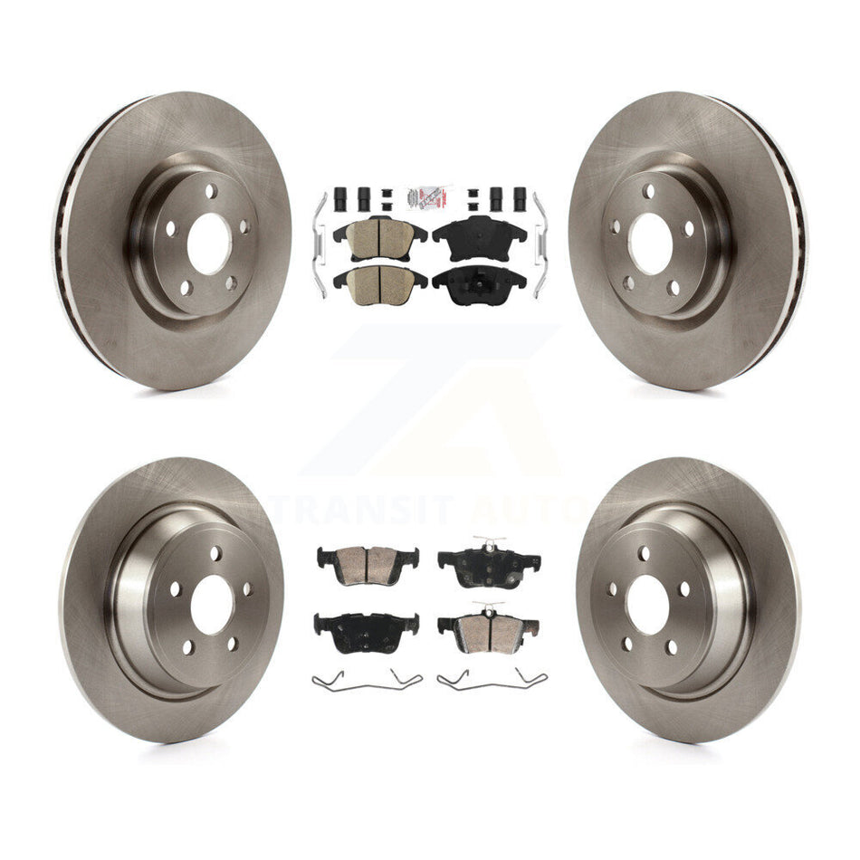 Front Rear Ceramic Pad & Disc Brake Rotors Kit For 2019-2020 Ford Police Responder Hybrid K8A-107520