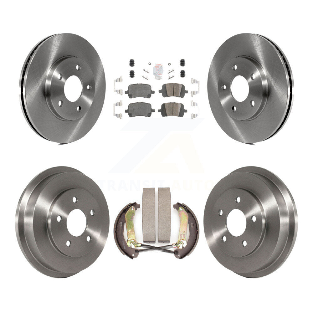 Front Rear Brake Rotors Ceramic Pad Drum Kit For 09 Chevrolet HHR LT Panel/LS Panel/LT/LS K8A-107530