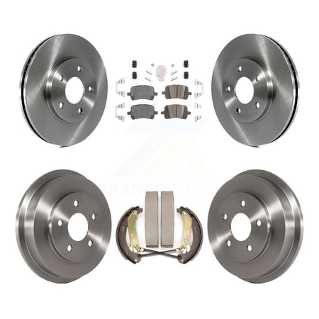 Front Rear Brake Rotors Ceramic Pad Drum Kit For 09 Chevrolet HHR LT Panel/LS Panel/LT/LS K8A-107530