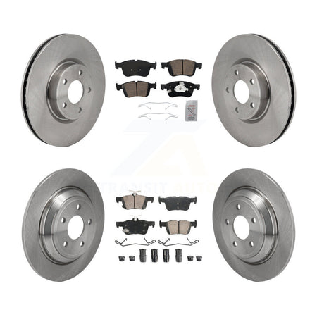 Front Rear Ceramic Pad Disc Brake Rotors Kit For Ford Escape Bronco Sport Lincoln Corsair K8A-107533