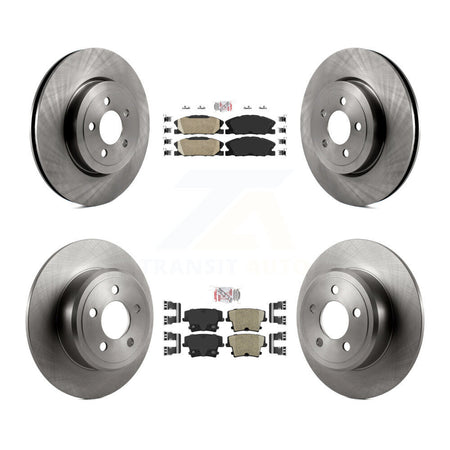 Front Rear Ceramic Pad Brake Rotors Kit For Dodge Charger With 345mm Diameter Rotor K8A-107534