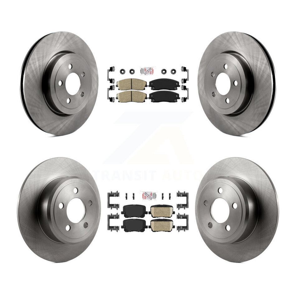 Front Rear Ceramic Pad Brake Rotors Kit For Dodge Charger With 345mm Diameter Rotor K8A-107537
