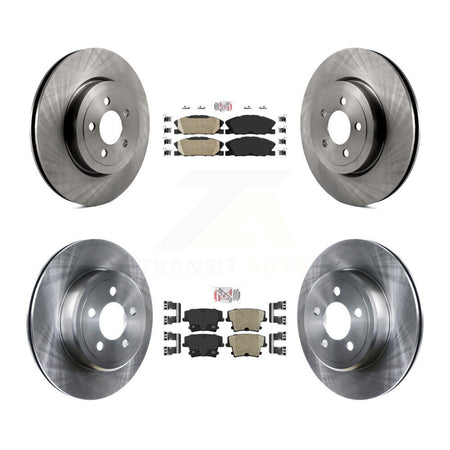 Front Rear Ceramic Pad Brake Rotors Kit For Dodge Charger With 345mm Diameter Rotor K8A-107539