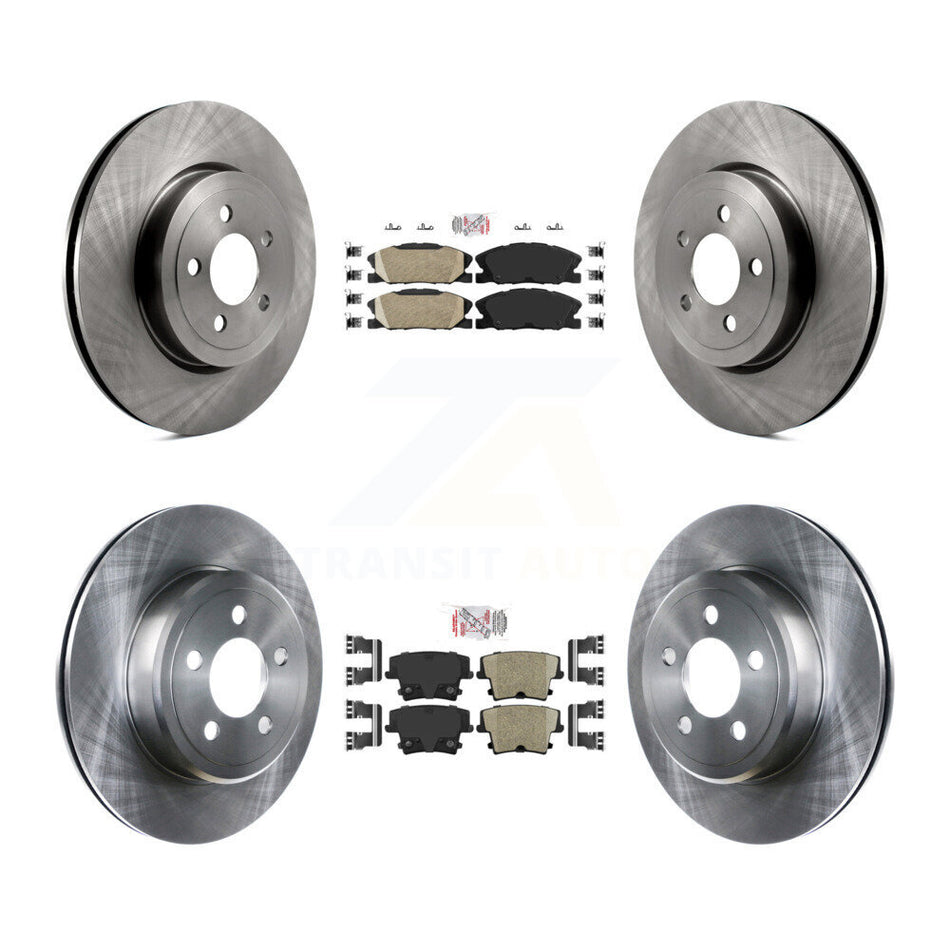 Front Rear Ceramic Pad Brake Rotors Kit For Dodge Charger With 345mm Diameter Rotor K8A-107539