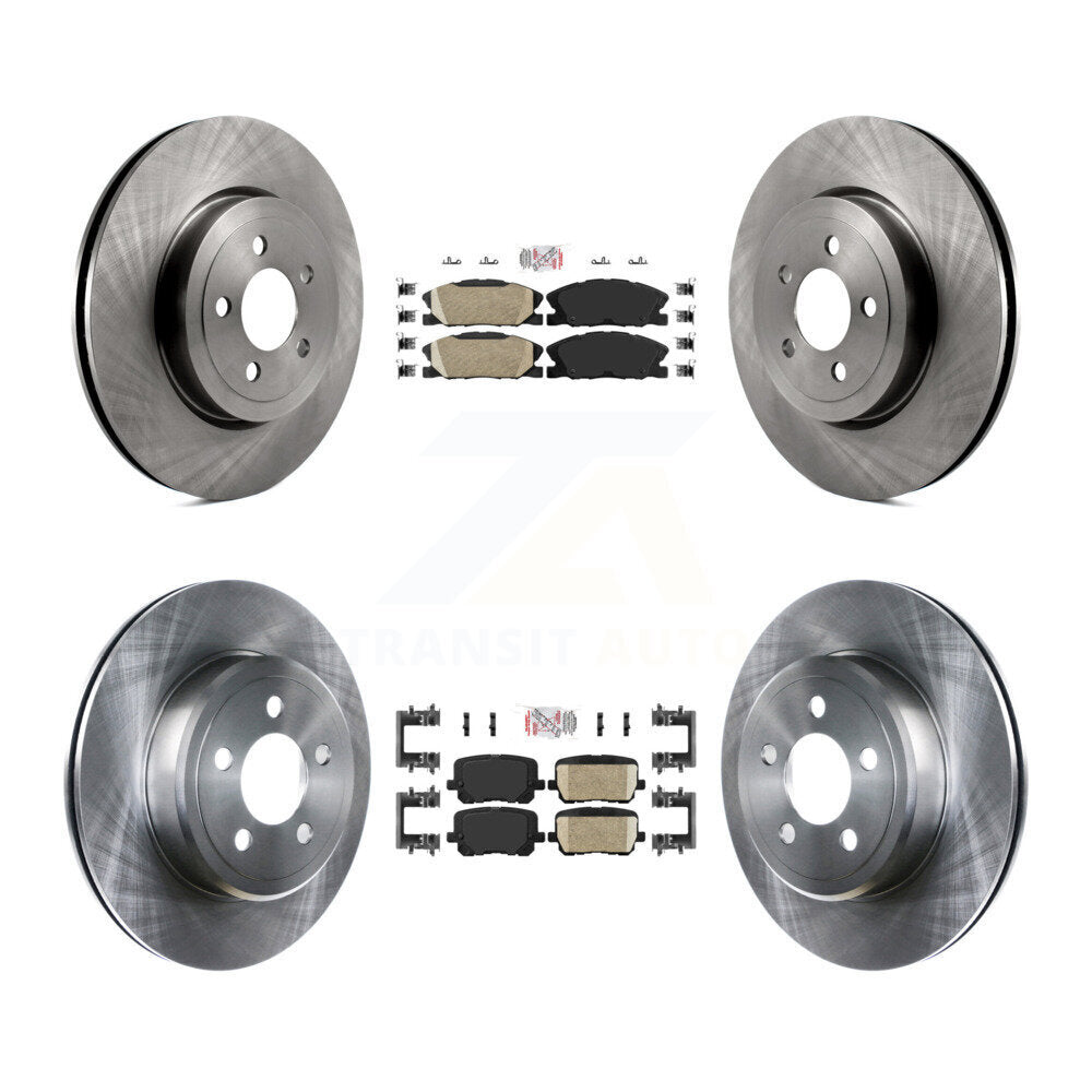 Front Rear Ceramic Pad Brake Rotors Kit For Dodge Charger With 345mm Diameter Rotor K8A-107541