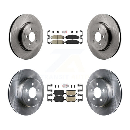 Front Rear Ceramic Pad Brake Rotors Kit For Dodge Charger With 345mm Diameter Rotor K8A-107543