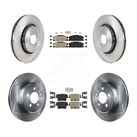 Front Rear Ceramic Pad Brake Rotors Kit For Dodge Charger With 370mm Diameter Rotor K8A-107544