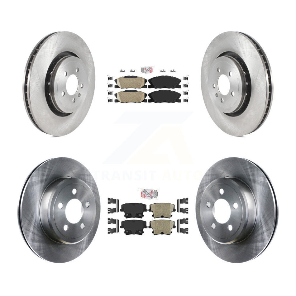 Front Rear Ceramic Pad Brake Rotors Kit For Dodge Charger With 370mm Diameter Rotor K8A-107544