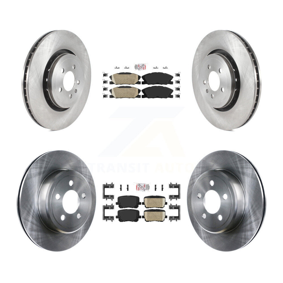 Front Rear Ceramic Pad Brake Rotors Kit For Dodge Charger With 370mm Diameter Rotor K8A-107546