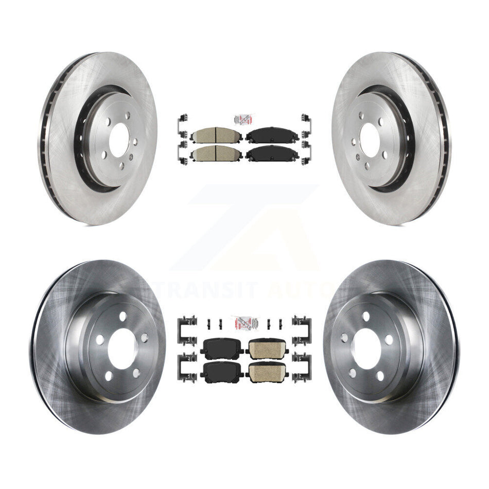 Front Rear Ceramic Pad Brake Rotors Kit For Dodge Charger With 370mm Diameter Rotor K8A-107547