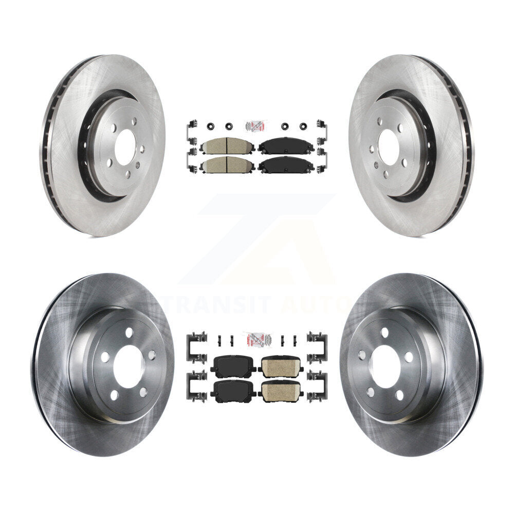 Front Rear Ceramic Pad Brake Rotors Kit For Dodge Charger With 370mm Diameter Rotor K8A-107548