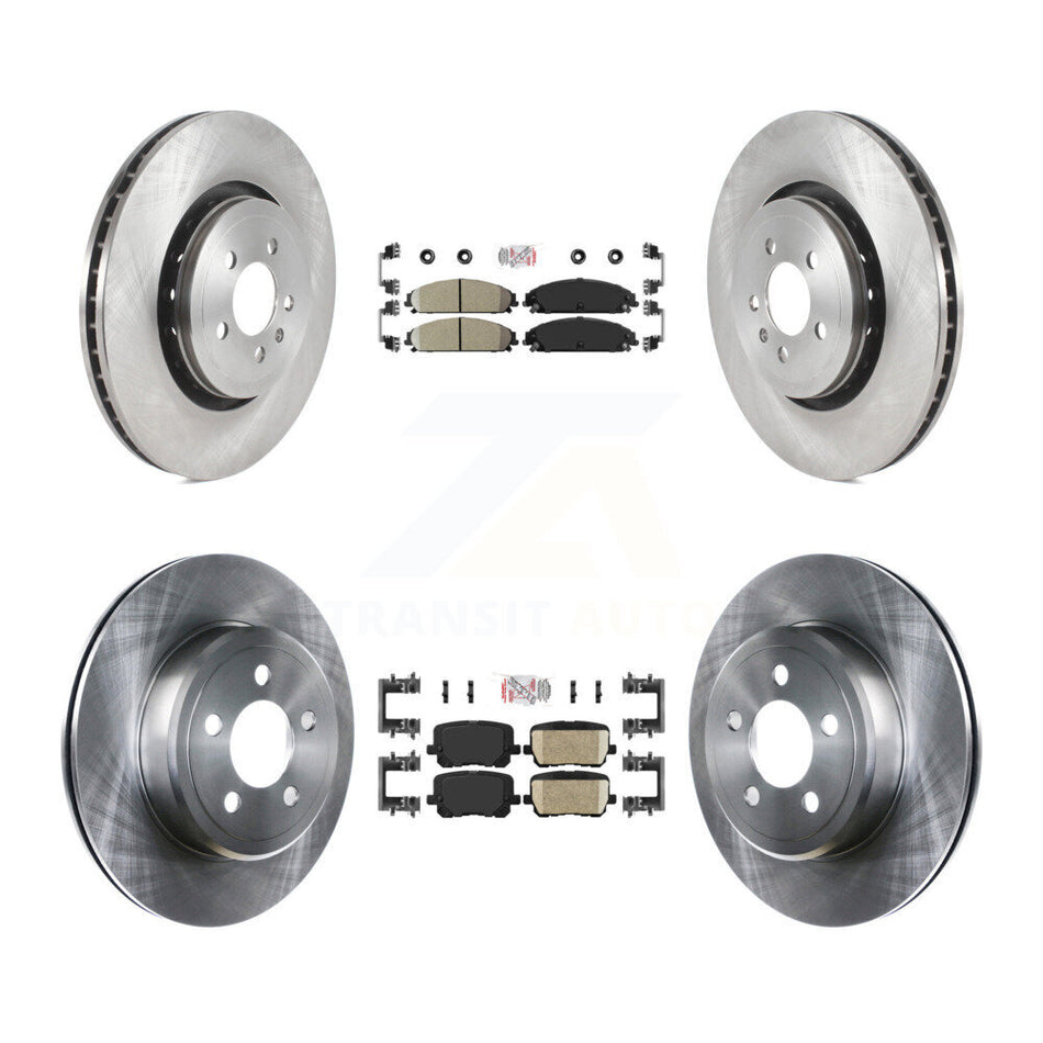 Front Rear Ceramic Pad Brake Rotors Kit For Dodge Charger With 370mm Diameter Rotor K8A-107548