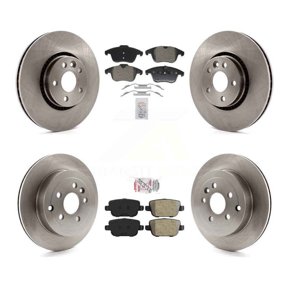 Front Rear Semi-Metallic Pads And Disc Brake Rotors Kit For 2008-2011 Land Rover LR2 K8A-107552
