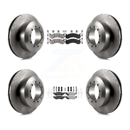 Front Rear Semi-Metallic Pads And Disc Brake Rotors Kit For Ford F-53 Motorhome Chassis K8A-107559