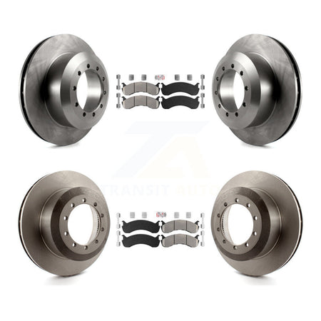 Front Rear Semi-Metallic Pads And Disc Brake Rotors Kit For Ford F-53 Motorhome Chassis K8A-107561