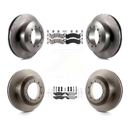 Front Rear Semi-Metallic Pads And Disc Brake Rotors Kit For Ford F-53 Motorhome Chassis K8A-107563
