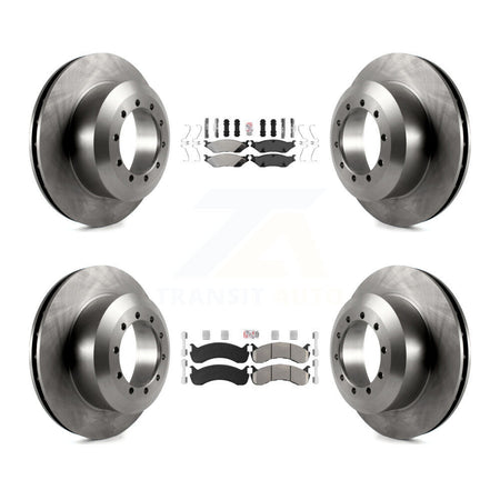 Front Rear Semi-Metallic Pads And Disc Brake Rotors Kit For Ford F-53 Motorhome Chassis K8A-107565