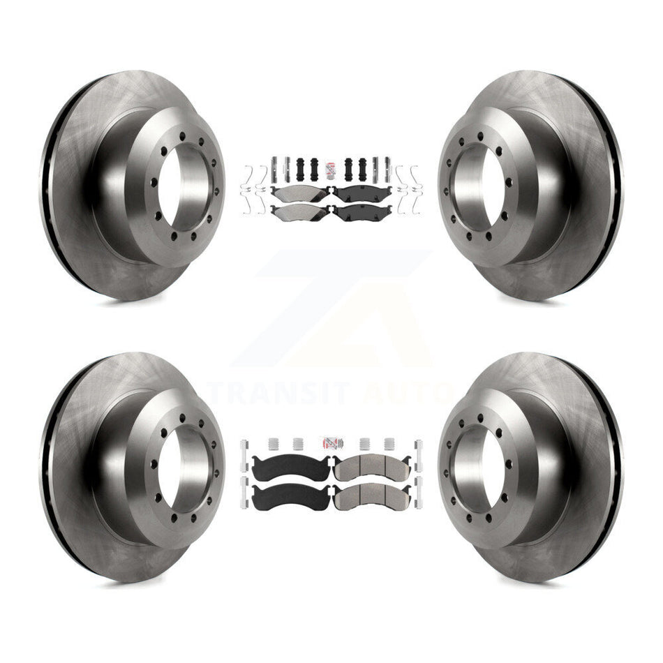 Front Rear Semi-Metallic Pads And Disc Brake Rotors Kit For Ford F-53 Motorhome Chassis K8A-107565