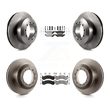 Front Rear Semi-Metallic Pads And Disc Brake Rotors Kit For Ford F-53 Motorhome Chassis K8A-107567