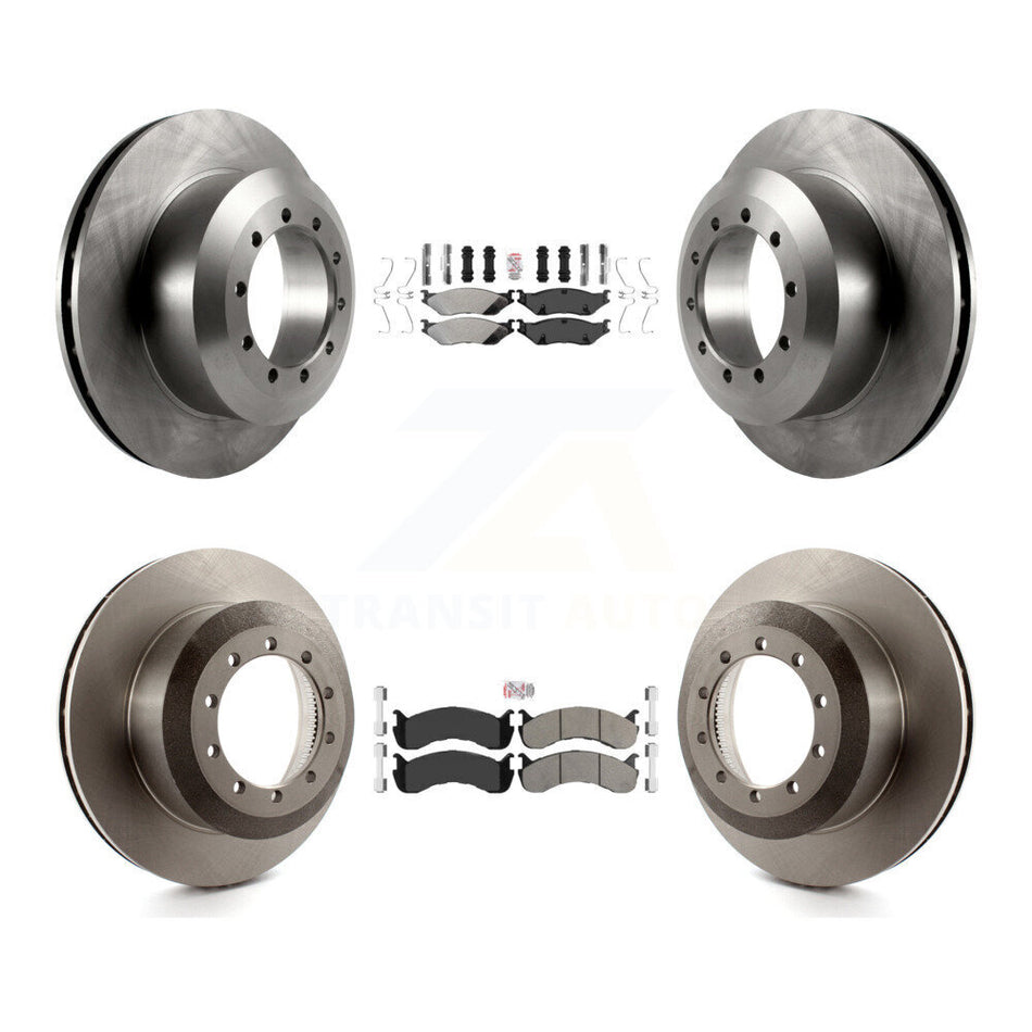 Front Rear Semi-Metallic Pads And Disc Brake Rotors Kit For Ford F-53 Motorhome Chassis K8A-107568