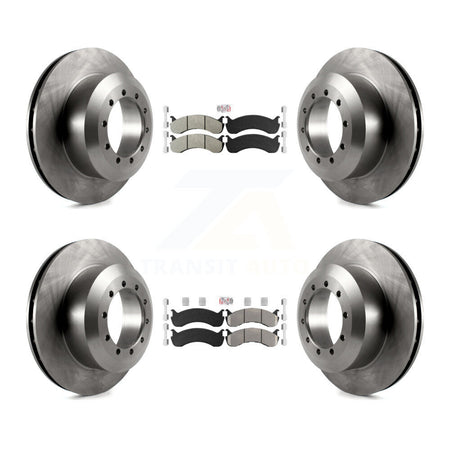 Front Rear Semi-Metallic Pads And Disc Brake Rotors Kit For Ford F-53 Motorhome Chassis K8A-107569