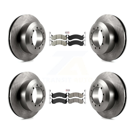 Front Rear Semi-Metallic Pads And Disc Brake Rotors Kit For Ford F-53 Motorhome Chassis K8A-107570