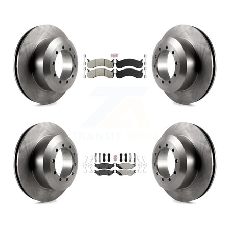 Front Rear Semi-Metallic Pads And Disc Brake Rotors Kit For Ford F-53 Motorhome Chassis K8A-107571